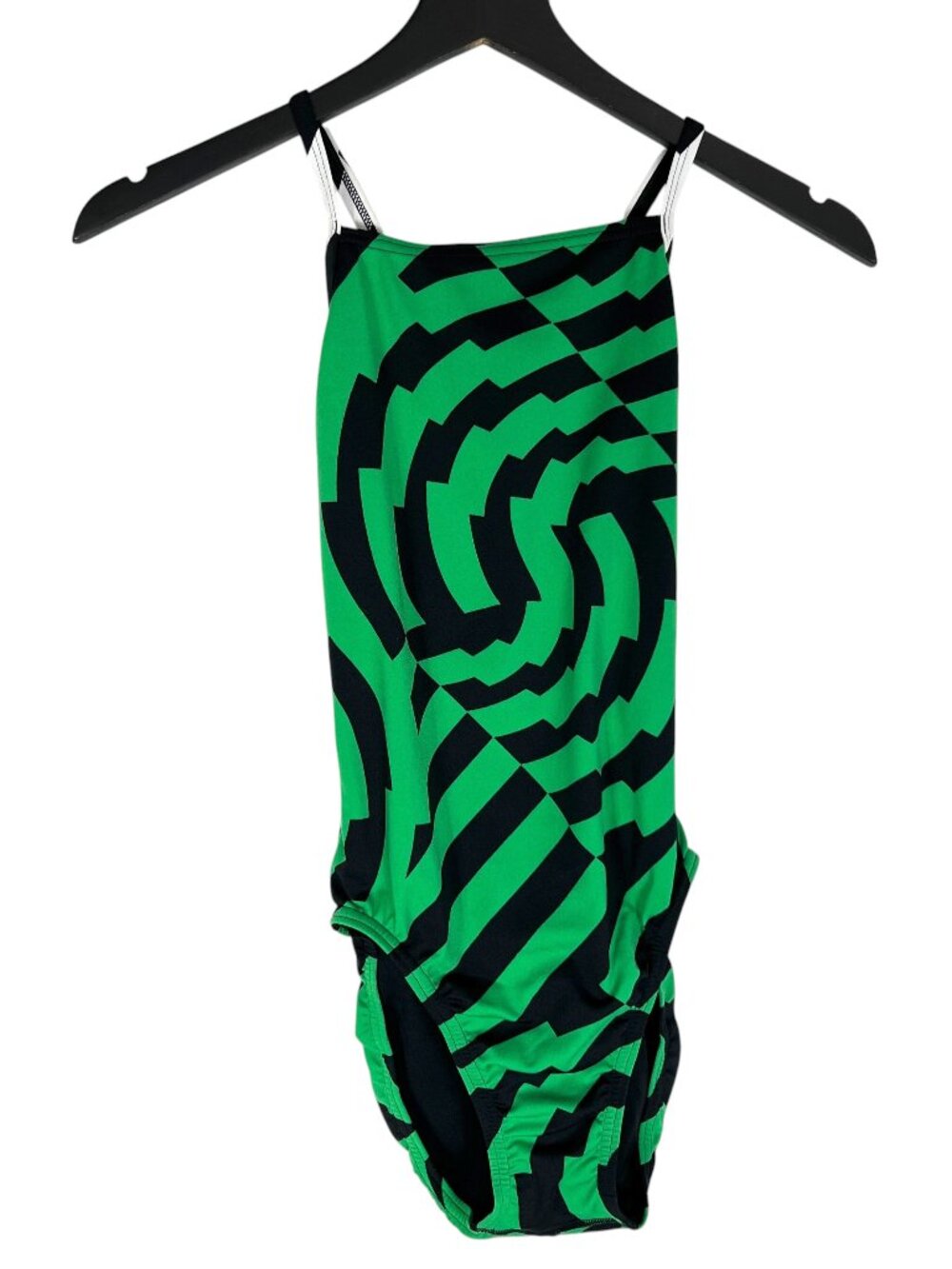 NWT Speedo Vortex Maze Crossback Endurance+ One Piece Swimsuit Green Size 6 / 32